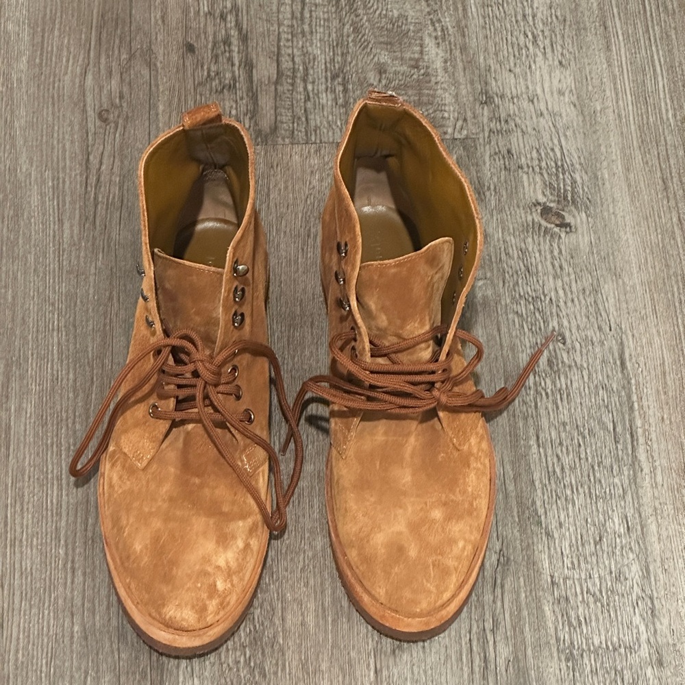 Jenni Kayne Brown Lace Up Boots - Picture 4 of 15